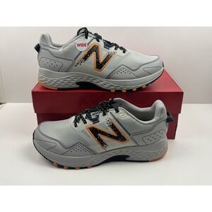 New Balance 410v8 Trail Running Shoe Men's Size 11 4E Wide Grey/Orange MT410CA8